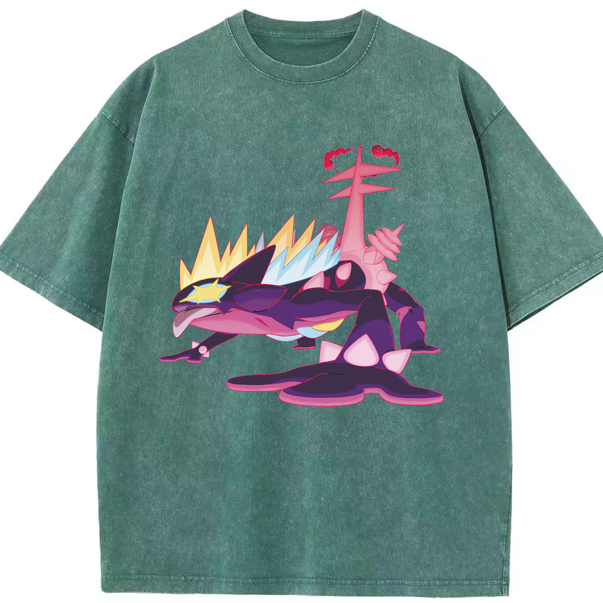 （画像用） ポケットモンスター Pokémon 綿100% ヴィンテージ風 半袖Tシャツ（フロントプリント）